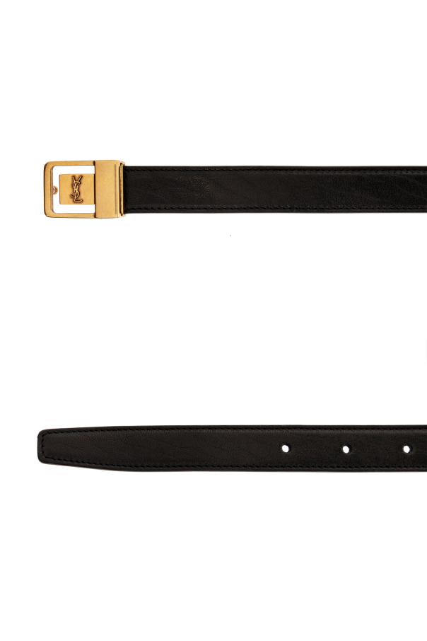 Saint Laurent Black Cotton Regular Belt main image 1